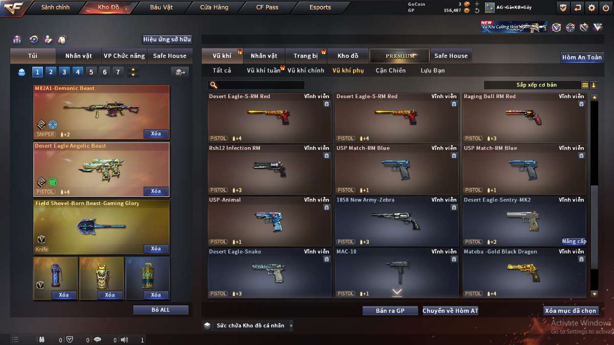 shop acc cf uy tin gia re